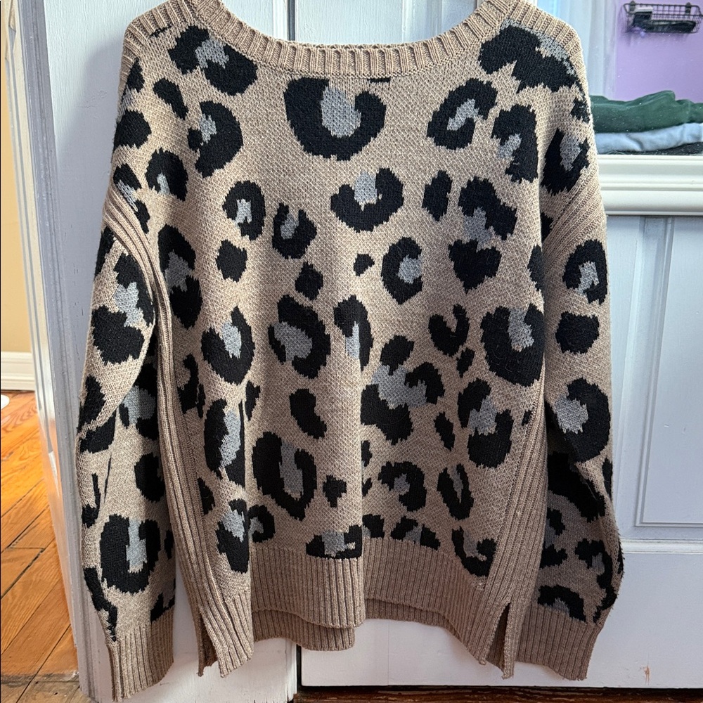 A.N.A Leopard Sweater